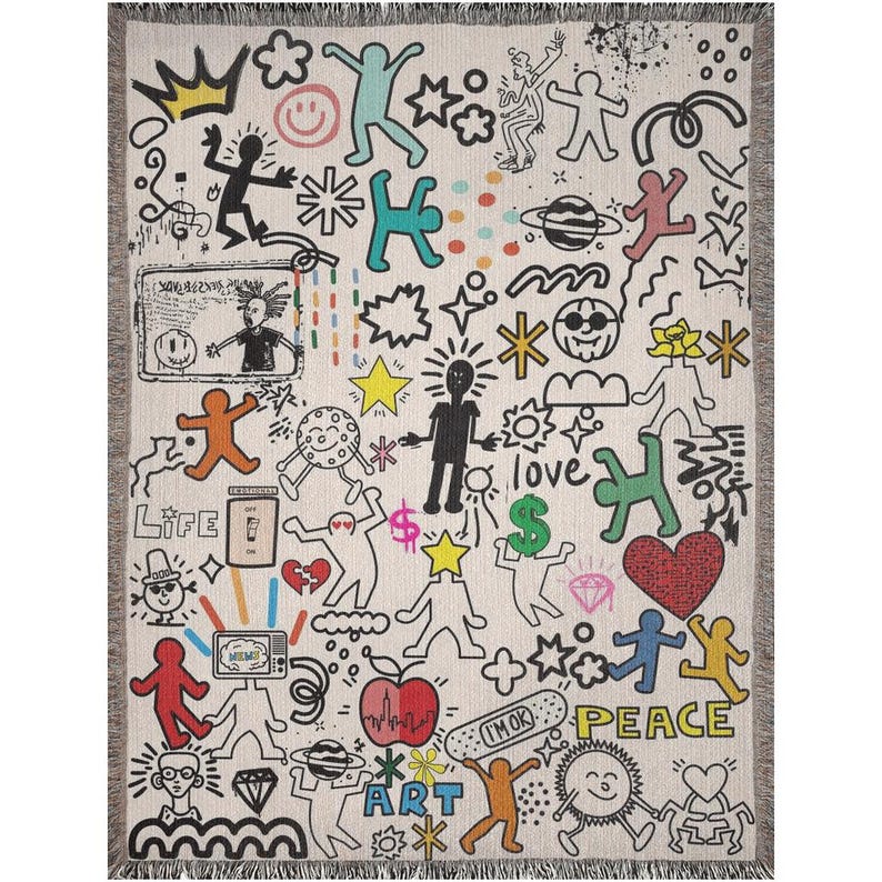 Keith Haring Inspired Pop Art Graffiti