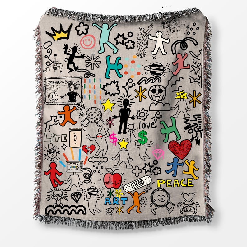 Keith Haring Inspired Pop Art Graffiti