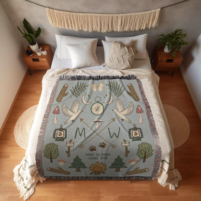 Outdoorsy Couples Blanket